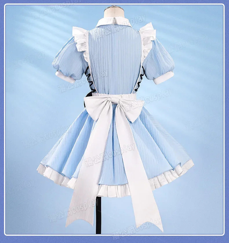LoveLive μ's X GIGO Full Set Cosplay Concert Costume Maid Uniform Halloween Carnival Party Christmas Play Role Clothing