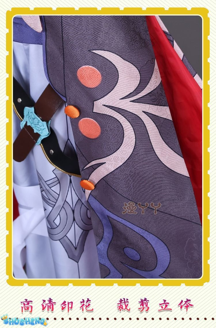 Blade Honkai Star Rail Cosplay Costume Carnival Uniform Wig Set for Women Anime Halloween Game Themed Ladies' Outfit
