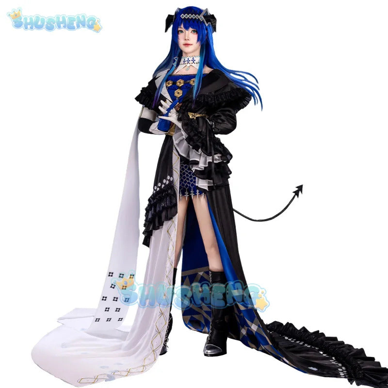 Arknights Mostima Cosplay Costume Ethereal Harmony Headwear Tail Ambience Synesthesia Halloween Party for Women Girls Props