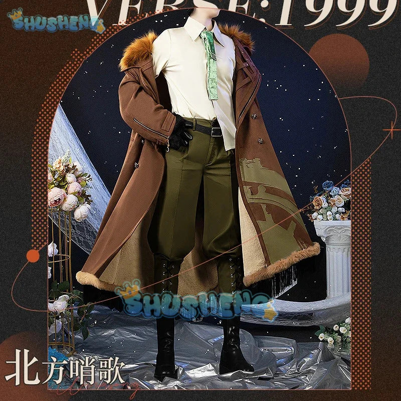 Reverse:1999 Windsong Cosplay Costume Coat shirt tie belt gloves necklace Halloween party Handsome man Woman uniform Full Set