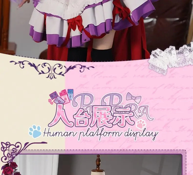 Manaka Laala cosplay 10th Anniversary Christmas red lolita dress Anime Pripara costume party gift girl accessories sweet new set