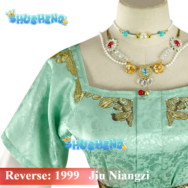 Game Reverse 1999 Jiu Niangzi Cosplay Costume Wig Shoes Halloween Carnival Uniform Christmas Reverse1999 Role Play Outfits Prop