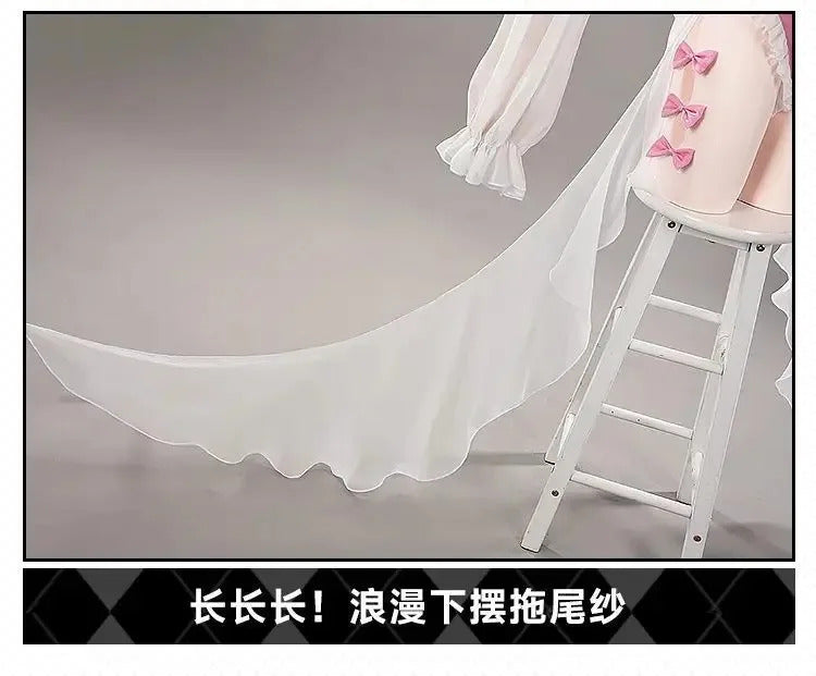Game Azur Lane USS Halford Cosplay Costume Sexy pink jumpsuit props accessories wig set Halloween sweet women New uniform S-XXL