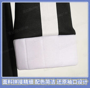Anime Tougen Anki Shiki Ichinose Cosplay Costume Rasetsu Uniform Black White Coat Jin Kougasaki Rasetsu Academy for Women Men