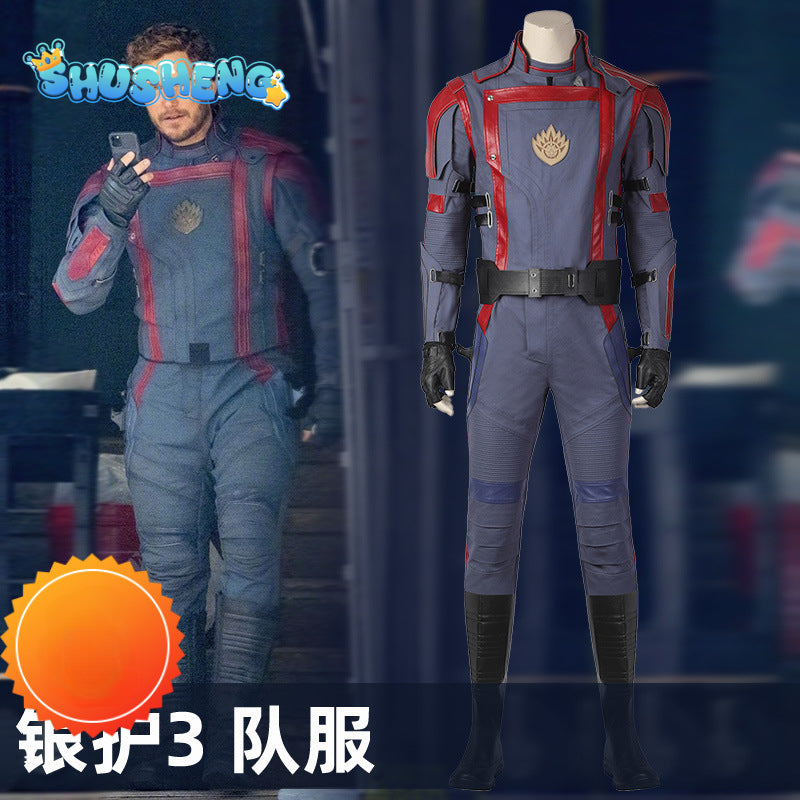 Guardians of the Galaxy 3 Star Lord Cosplay Costume Kids Men Peter Quill Superhero Halloween Bodysuit Jumpsuit Zentai Suit