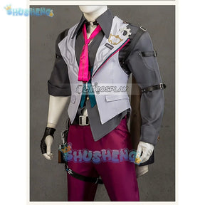 Gallagher Cosplay Game Honkai: Star Rail Costume Fashion Handsome Uniform Suit Halloween Carnival Party Outfit Men XS-3XL