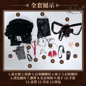 Game Arknights Entelechia Cosplay costume Halloween Christmas Role Playing Party Comic Exhibition Sexy Dress