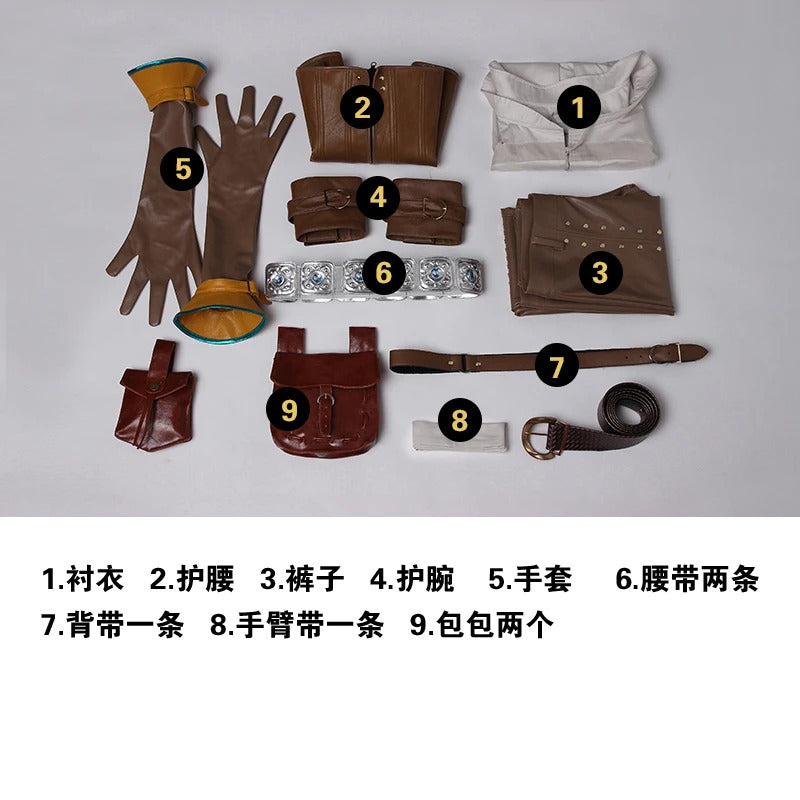 Game Witcher 3 Wild Hunt Cirilla Fiona Elen Riannon Cosplay Ciri Costume Halloween Party high-quality Complete set clothing sale