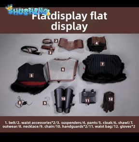 Witcher 4 Ciri Witcher Cosplay Costume Full Set Uniform Props Accessories Women Halloween Carnival Party ShushengCOS