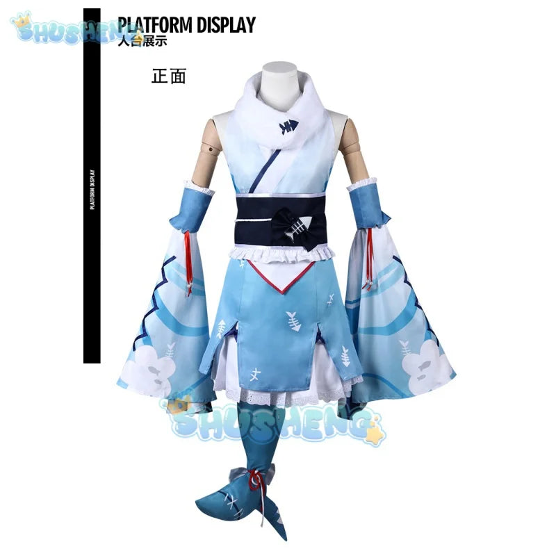 Hololive Vtuber Cosplay Costume New Year Kimono for Women Girls Men Adult Anime Outfit Halloween