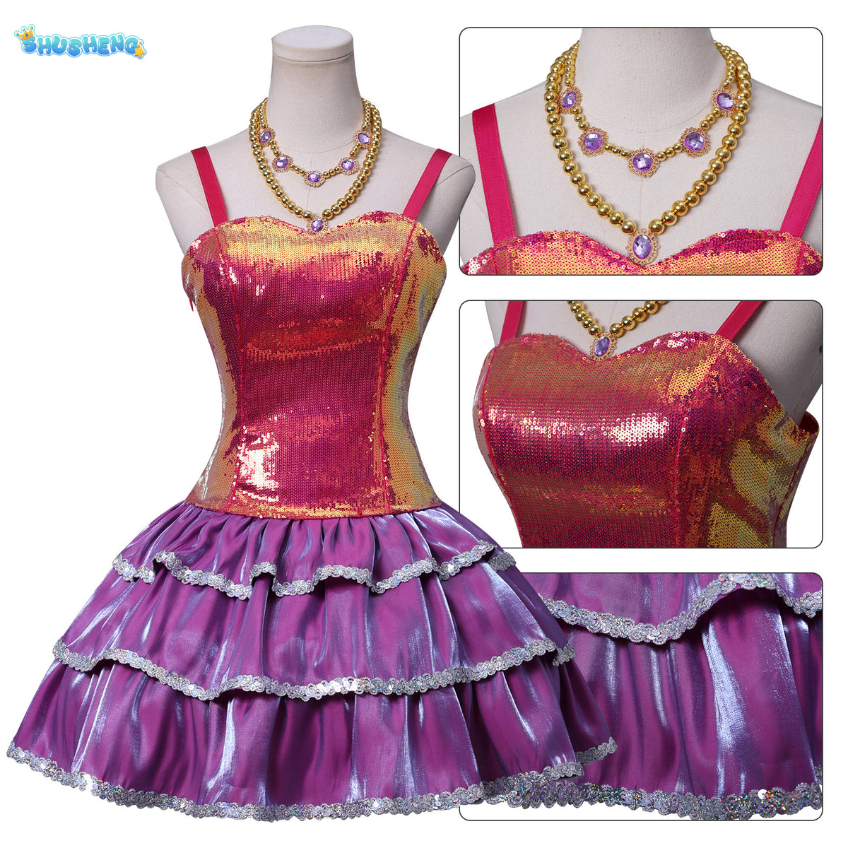 Barbie: Life in the Dreamhouse Barbie cos Fashion Barbie Princess Dress cosplay Anime Style Dress for Women