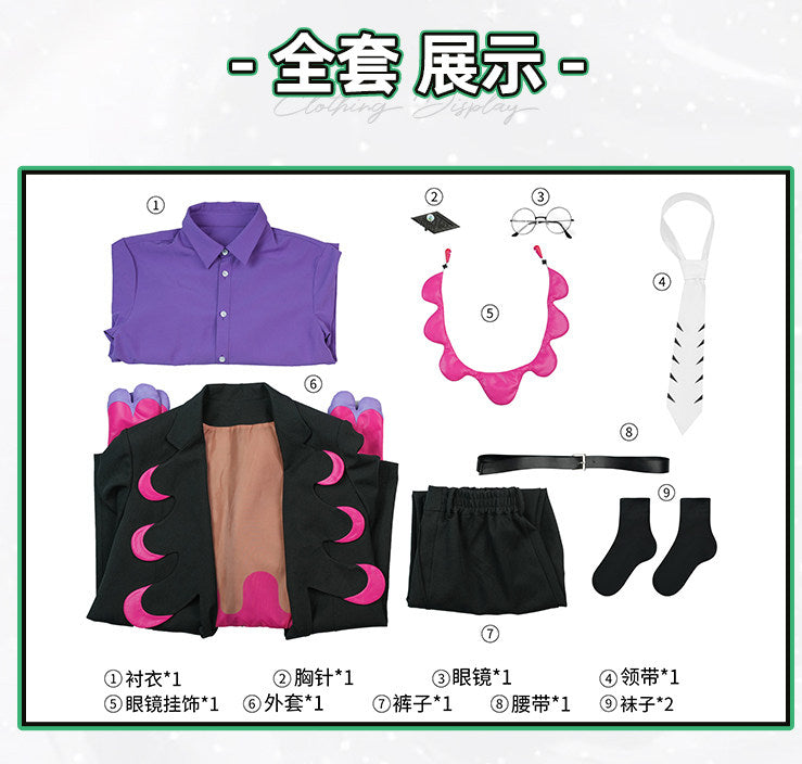Shusheng-R Game Pokémon LEGENDS Z-A  Corbeau Cosplay Costume XS-XXL