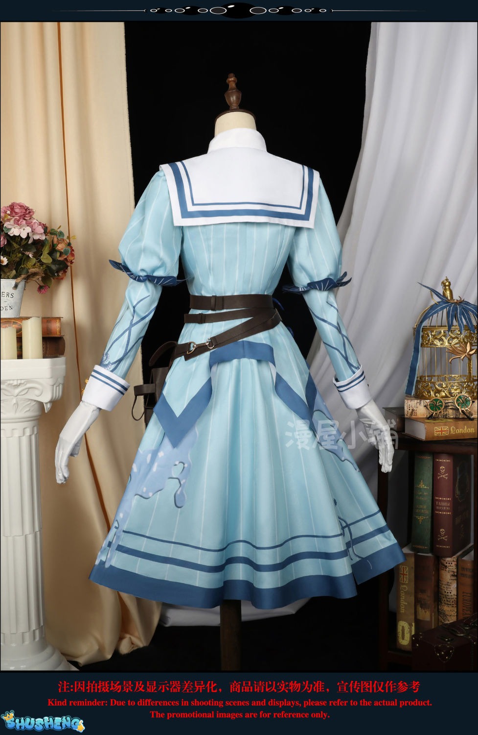 Game Identity V Emily Dyer Cosplay Hot Role Play Costume Doctor Anime High Quality Blue Dress for Women Comic Con Love Live Suit