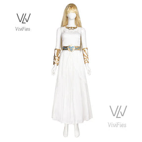 Game Zelda Princess Dress Cosplay Elegant Sexy Fairy Clothing Uniform Headdress Accessories Set Halloween Woman Costume Outfit