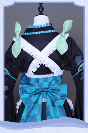Anime Virtual Idol Pomu Rainpuff Cosplay Costume NIJISANJI EN Lazulight Member Maid Attire Lolita Woman Kawaii Party Suit