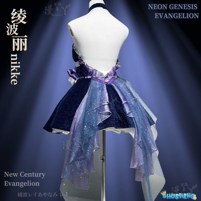 Ayanami Rei Purple Sexy Dress Cosplay Anime NIKKE：The Goddess of Victory Costume Prop Dress Woman Halloween Customized