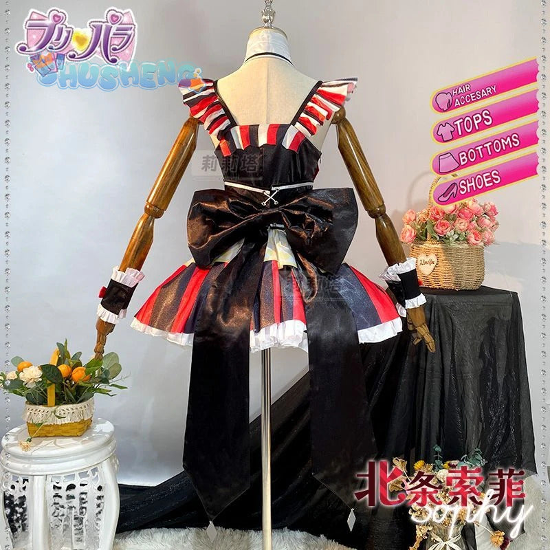 Hojo Sophy Cosplay Anime Pripara Pretty Rhythm Costume Hat gloves socks accessories cute Lolita dress Halloween party uniform