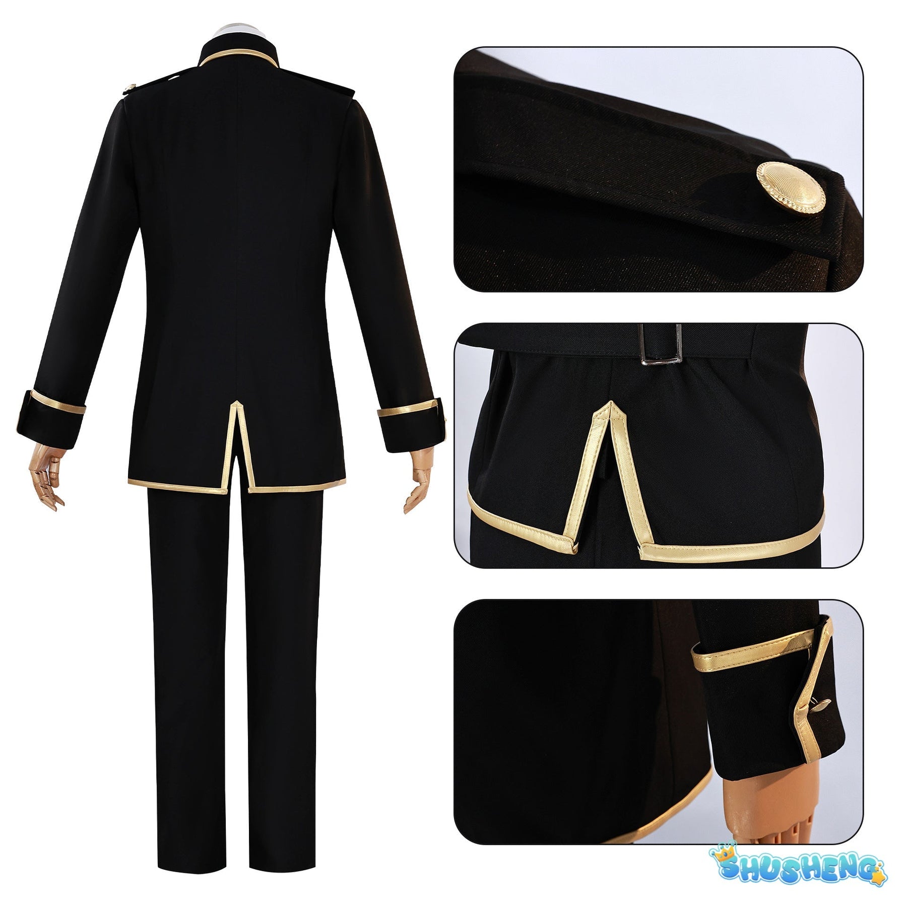 Anime Gintama Shinsengumi Cosplay Costume Hijikata Toushirou Kondou Isao Outfit Uniform Suit Halloween Carnival Disguise Costume
