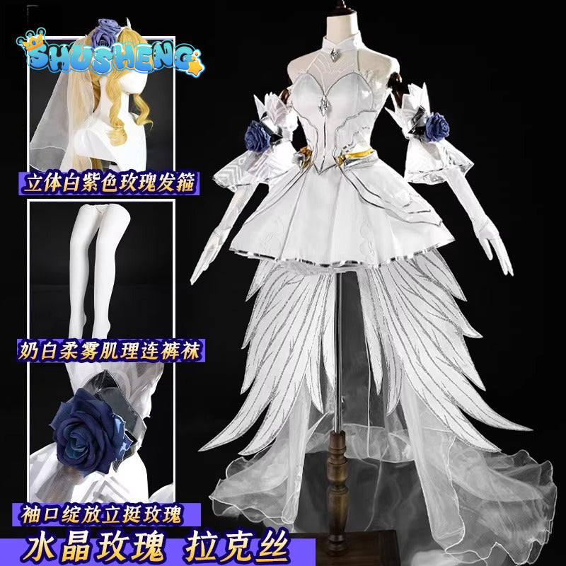 Game Cosplay Series: LOL-Crystal Rose Lux/Lux, the Lady of Luminosity  Cosplay Costume full set Shushengcos