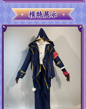 Game Identity V Mercenary Naib Subedar Cosplay Costume Fancy Blue Party Suit Halloween Carnival Uniforms Custom Made