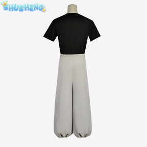 Jujutsu JJK Manga Anime Fushiguro Toji Satoru Gojo Cosplay Costume Wig T-shirt Pants Rose Net Halloween Christmas