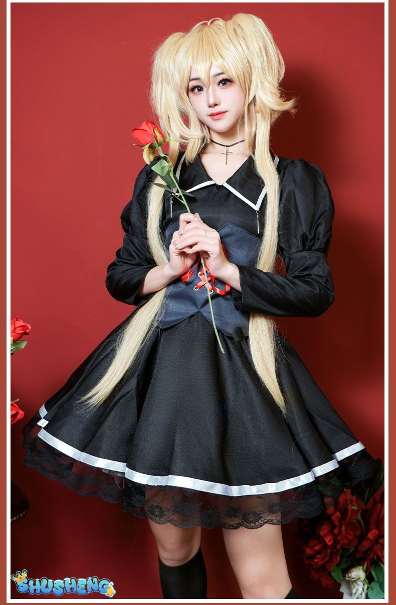 Anime Shugo Chara Cosplay Costumes Hoshina Utau Dresses Tsukiyomi Utau Girl's Princess Dress Suit Halloween Party Wigs Gifts