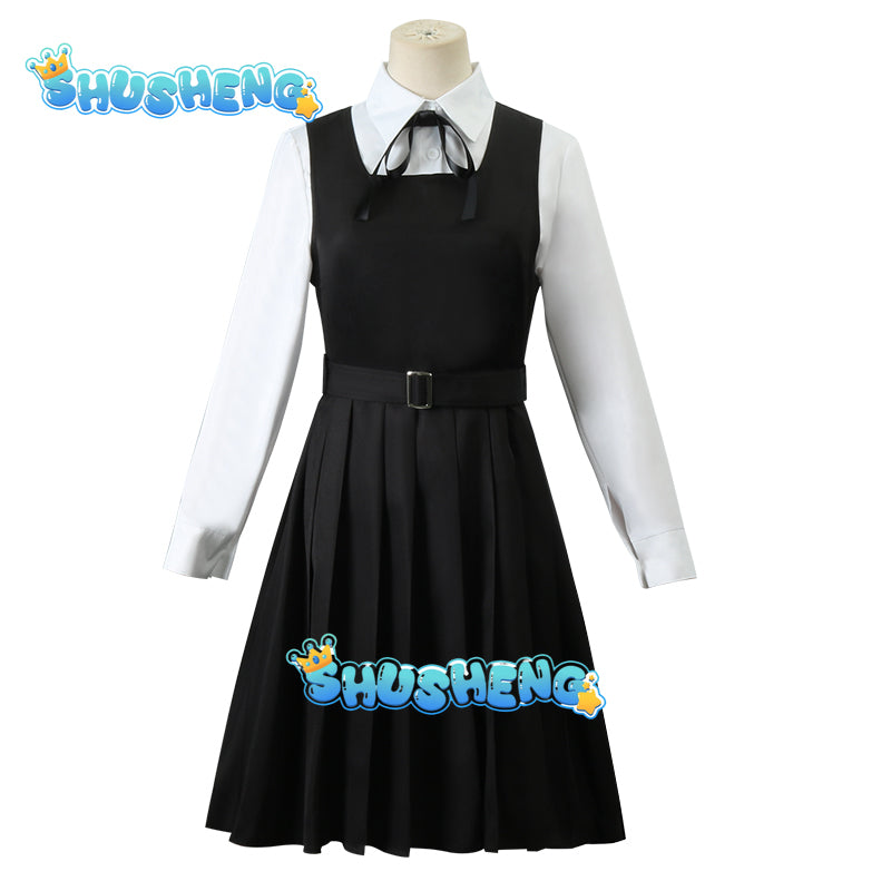 Mitaka Asa Cosplay Costume Outfits Shirt Tie Short Wig Neck Ring Women Anime Uniform Halloween