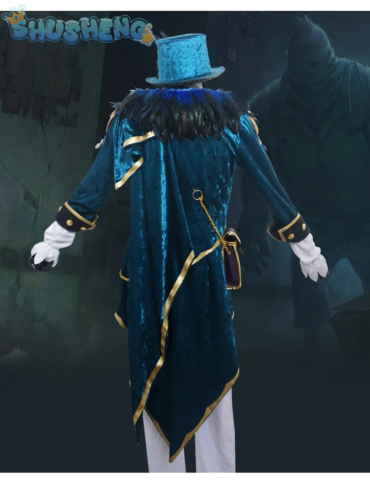 Identity V Mr Swifts acrobat cosplay costume winter warm velvet cotton set gorgeous elegant hat bag prop woman man party uniform