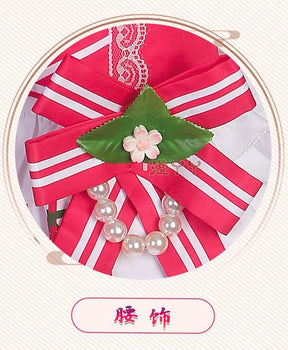 Anime Strawberry Miku 15th Anniversary Cosplay Costume Miku Lovely Lolita Dress Women Halloween Uniform Party Fancy Dress