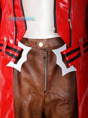 Dante Man Cosplay Costume Devil Cos May Cry 3 Leather jacket pants accessories cool and handsome Halloween party custom uniform