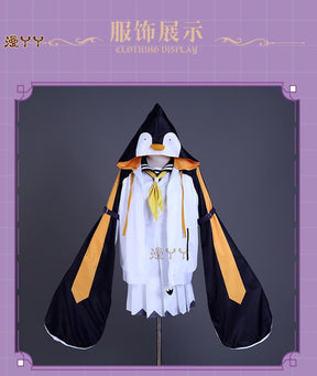 Anime Vtuber Cosplay Petra Gurin Outfit Jumpsuit Coat Pleated Skirt Fishbone Clip Suit Wig Role Play Halloween Party Costume