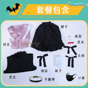 Vampire Miku Cosplay Costume Vocaloid Vampire Miku figure cosplay suit Pink kawaii dress Bowknot uniform