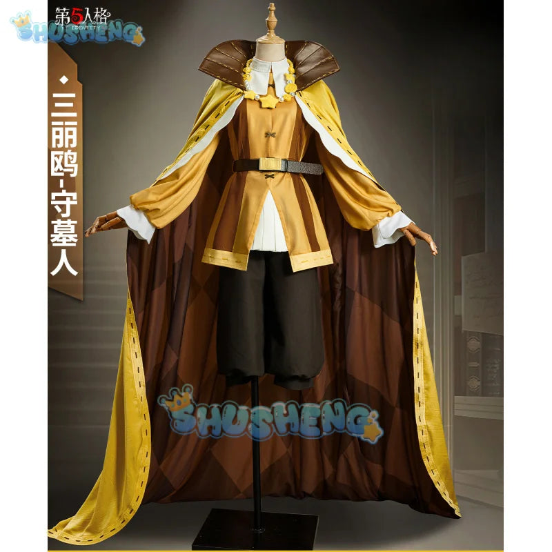 Identity V Andrew Kreiss Grave Keeper Linkage Cosplay Costume Fashion Uniform Cloak Game Suit Halloween Party Outfit Men