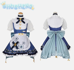 Game Genshin Impact Faruzan Cosplay New Sweet Maid Dress Party Carnival Lolita Uniform Large bow tie Accessory girl Faruzan Set