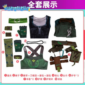 Skye Cosplay Costume Valorant Cos Game Anime Party Uniform Hallowen Play Role Clothes Clothing New Full Set