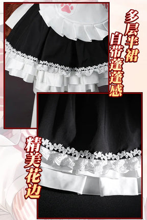 New Tamamo Cat Fate/Grand Order Cosplay FGO Costume Woman Man Halloween maid dress ear foot glove tail full set Lolita uniform