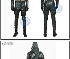 The Arrow Season 5 Green Arrow Cosplay Costume Oliver Quee Outfit Halloween Costumes