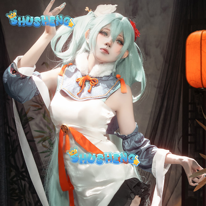 Miku Cosplay Costume Anime COS Outfits Women Music Girls Dress Female Virtual Singer Kawaii Carnival Party Wig Full Set