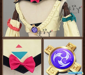 Genshin Impact Vareesa Cosplay Costume - Full Set Anime Game Roleplay Outfit with Accessories
