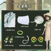 Identity V Emma Woods Cosplay Costume Gardener Hat Bag Outfit Cos Clothing Full Set West Lake Cheongsam Role Play