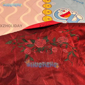Shusheng-R Love And Deepspace Rafayel Cosplay Costume Rose Burning Kiss Rose Secret Letter Uniform Halloween Party for Women Men Carnival
