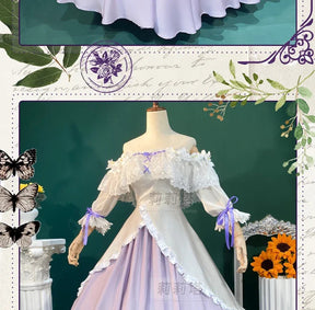 In stock Game Identity Ⅴ Vera Nair cospaly Perfumer Costume Sweet Lolita Princess Dress Hat Set Party Christmas Girl Uniform