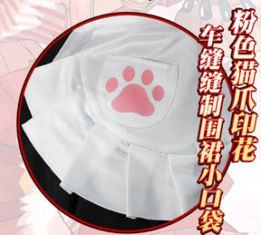 New Tamamo Cat Fate/Grand Order Cosplay FGO Costume Woman Man Halloween maid dress ear foot glove tail full set Lolita uniform