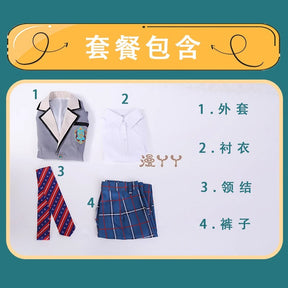 Game Ensemble Stars Ran Nagisa Saegusa Ibara Cosplay Costume Party Uniforms Suit