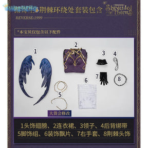 Shusheng-R Game Reverse:1999 Cosplay Druvis III Costume Halloween Carnival New Dress Gloves Props Wig Accessories Set Sexy Women's Uniform