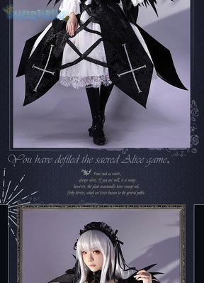 Anime Roses Maiden Cosplay Sui gin tou Mercury Lamp Costume Dark Gothic Lolita Dress High Quality Halloween Uniform Accessories