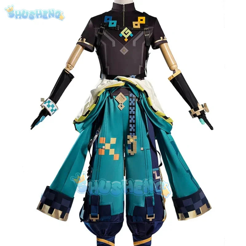 Shusheng Genshin Impact Kinich Cosplay Costume Cos Game Anime Party Uniform Hallowen Play Role Clothes Clothing