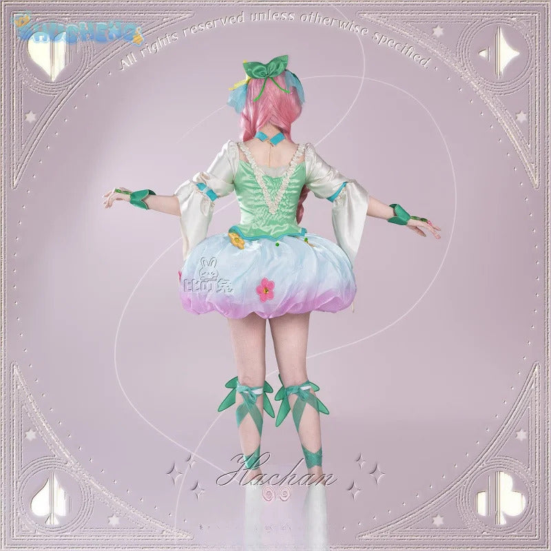 Anime MIRAI DAYS Ha-chan Cure Felice Cosplay Costume Lolita dress accessories props wigs sweet Halloween woman ha-chan uniform