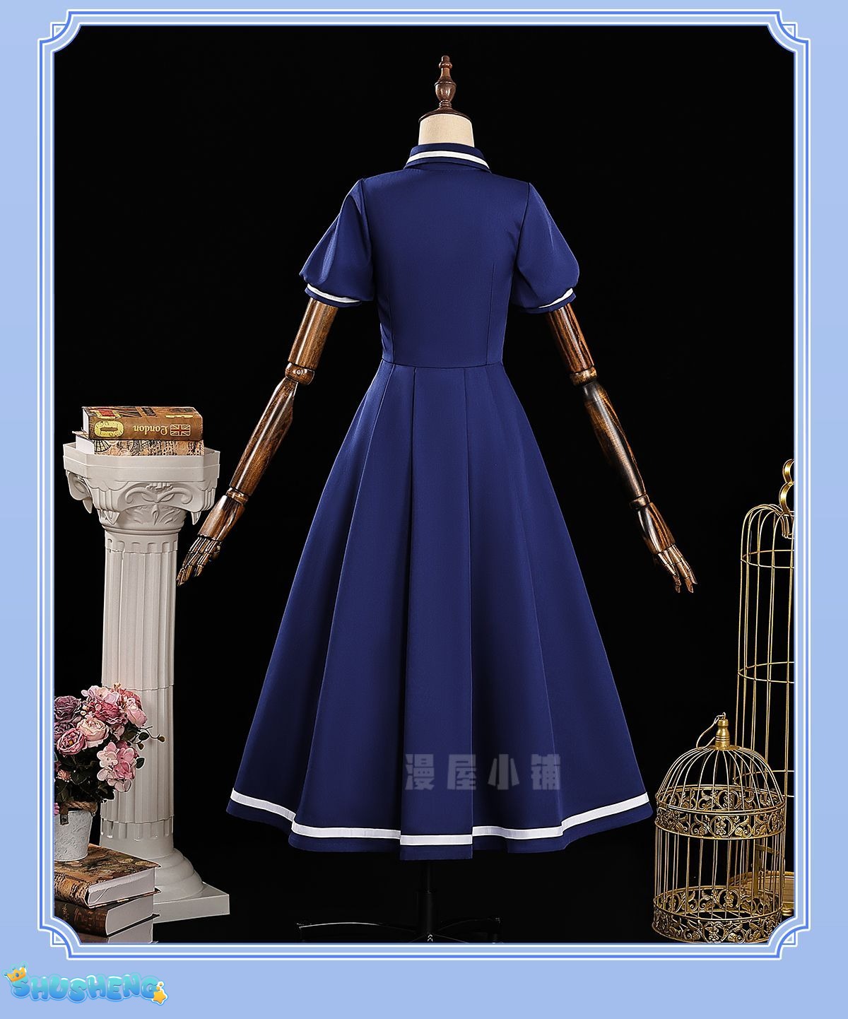 Cardcaptor Sakura Sakura Kinomoto Cosplay Costume Blue Regular Dress