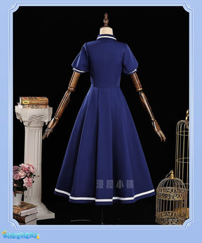 Cardcaptor Sakura Sakura Kinomoto Cosplay Costume Blue Regular Dress